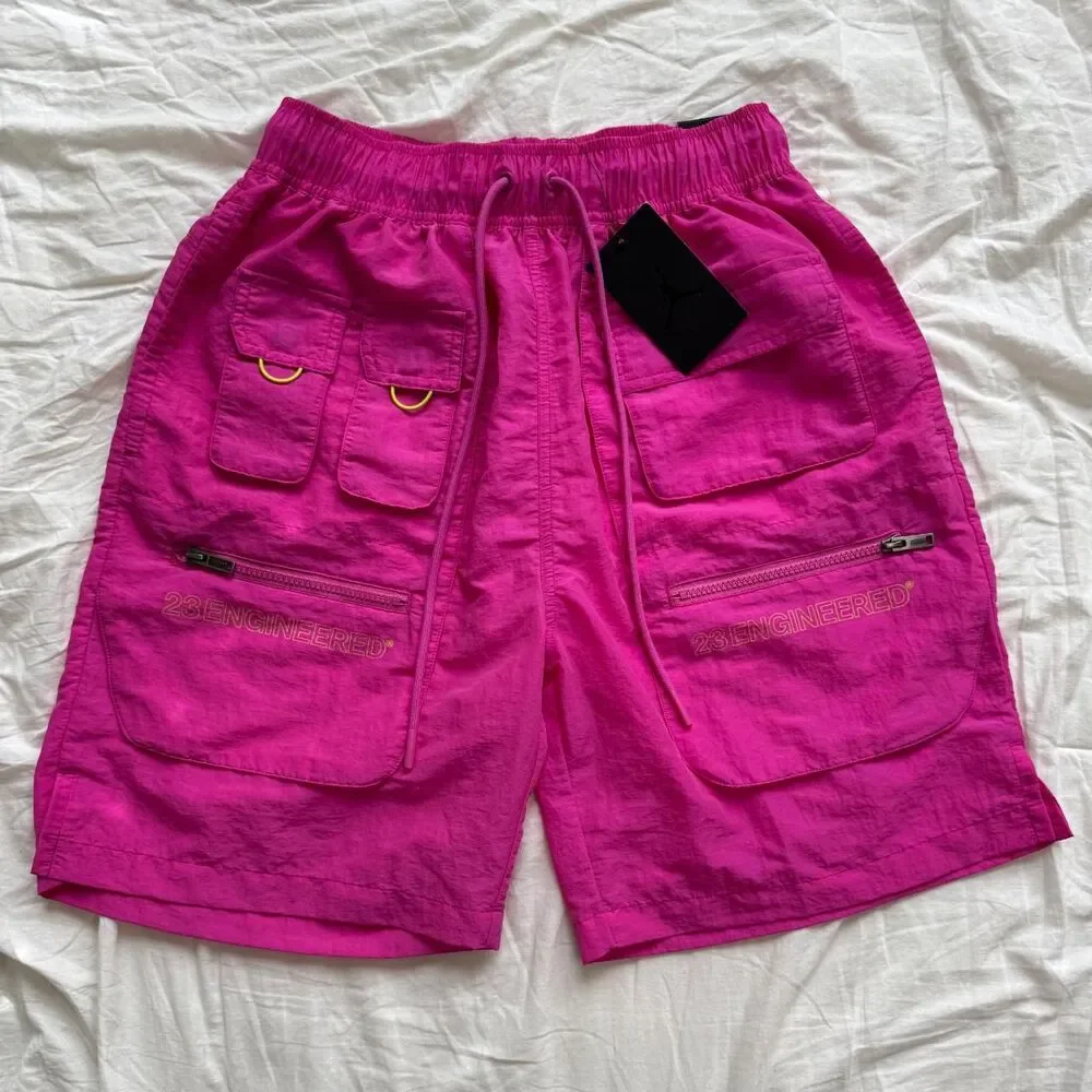 Nike Air Jordan Men's Lose Fit Shorts Size M Utility 23 Engineered Pink